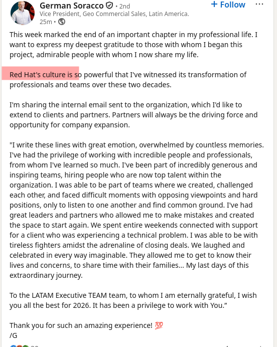 This week marked the end of an important chapter in my professional life. I want to express my deepest gratitude to those with whom I began this project, admirable people with whom I now share my life.