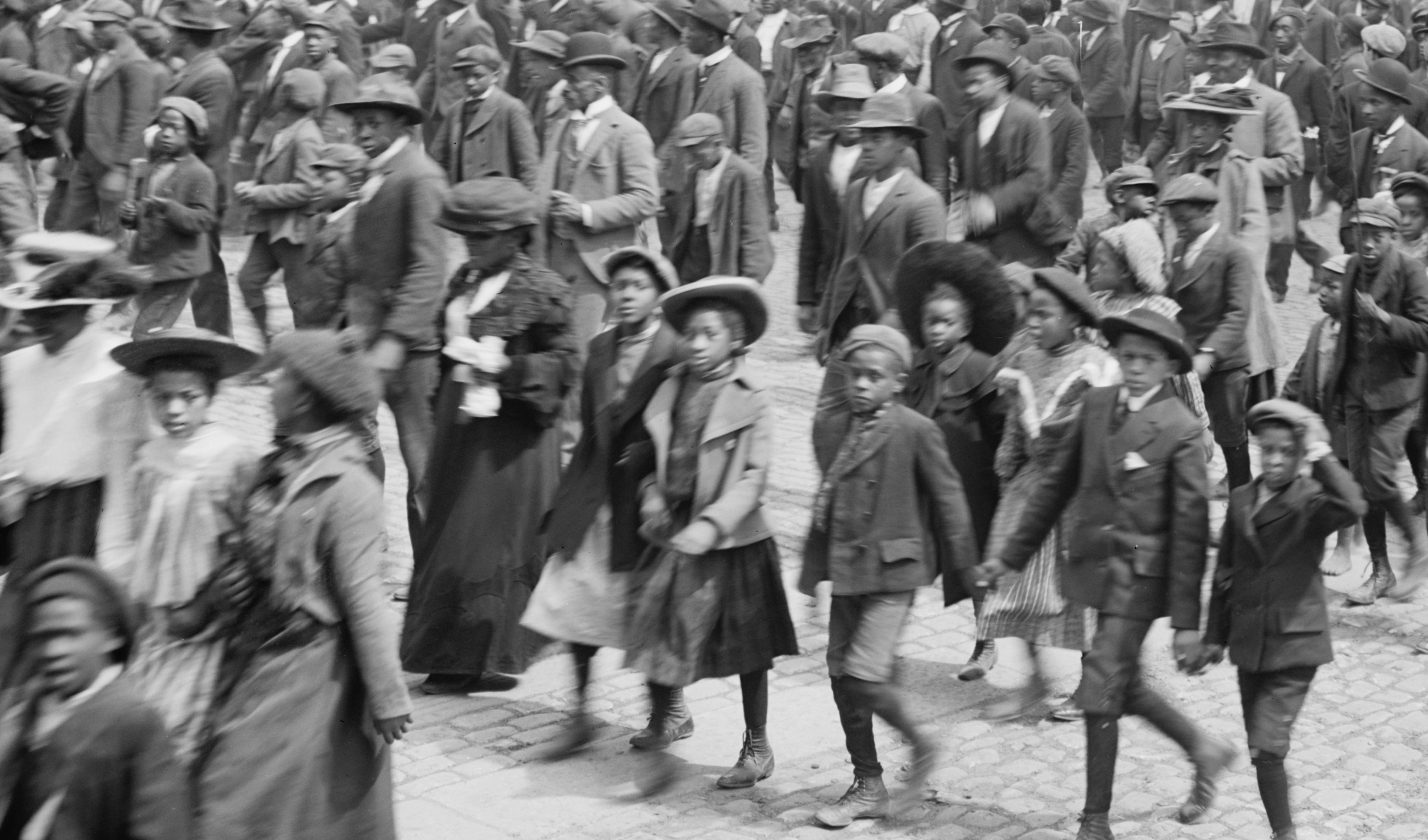 Detail from a photograph of Juneteenth celebrations in Richmond, Virginia