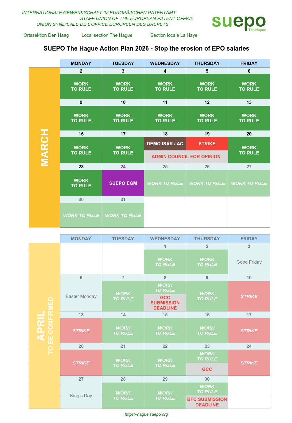 SUEPO The Hague Action Plan 2026 - Stop the erosion of EPO salaries - Page 2