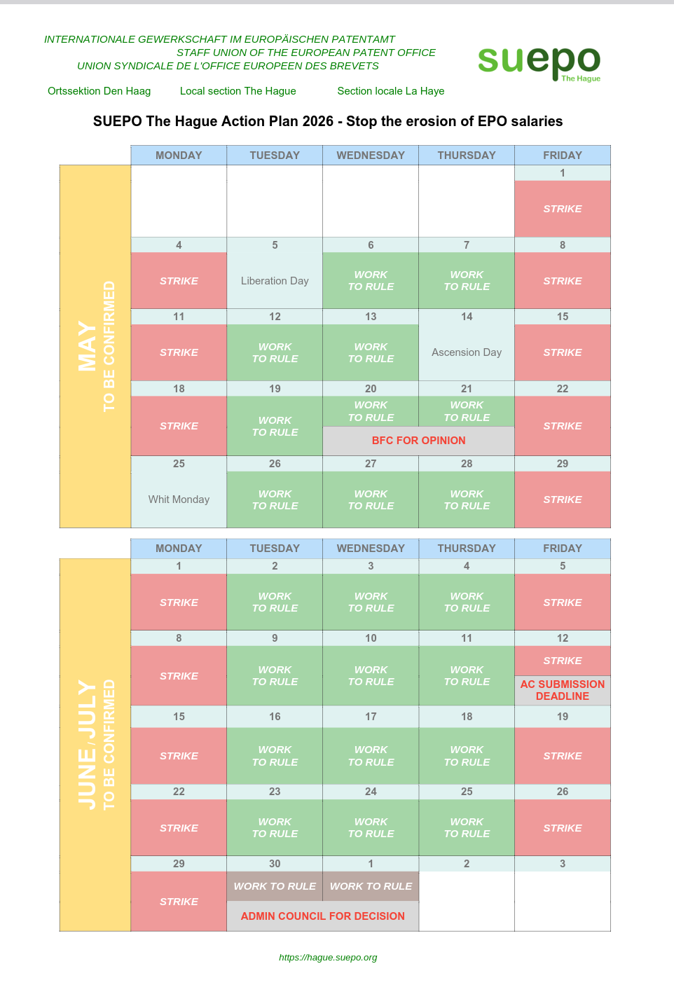 SUEPO The Hague Action Plan 2026 - Stop the erosion of EPO salaries - Page 3
