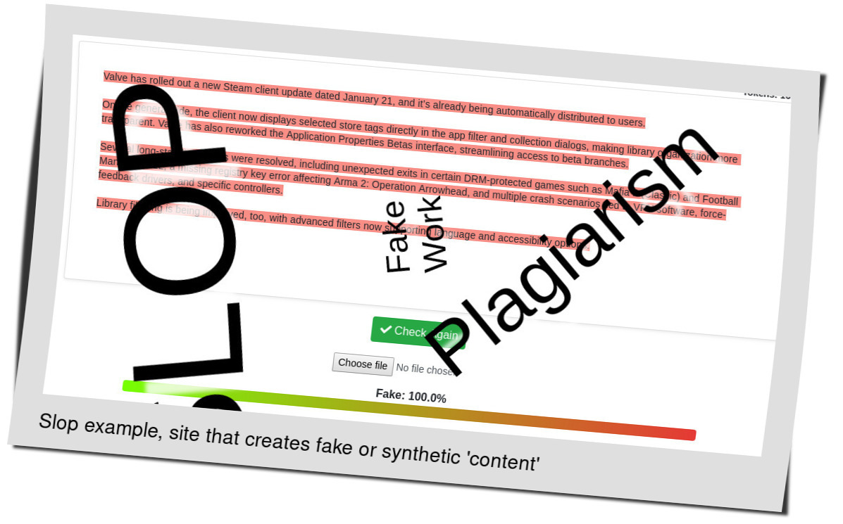 Slop or fake: Valve has rolled out a new Steam client update dated January 21, and it’s already being automatically distributed to users.