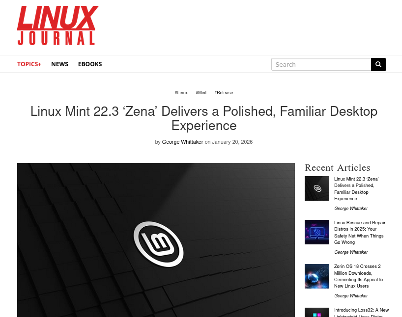 Linux Mint 22.3 ‘Zena’ Delivers a Polished, Familiar Desktop Experience