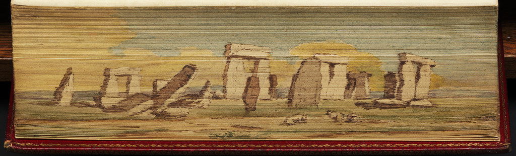 Fore-edge for a copy of The Royal Kalendar, and Court and City Register
