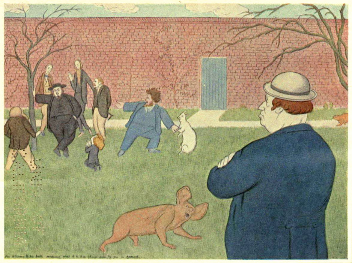 Mr William Bell Scott Wondering What It Is Those Fellows Seem to See in Gabriel