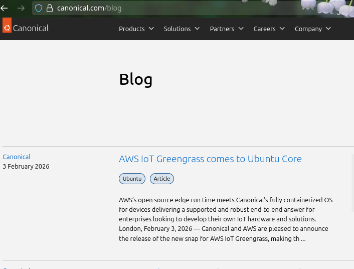 AWS IoT Greengrass comes to Ubuntu Core