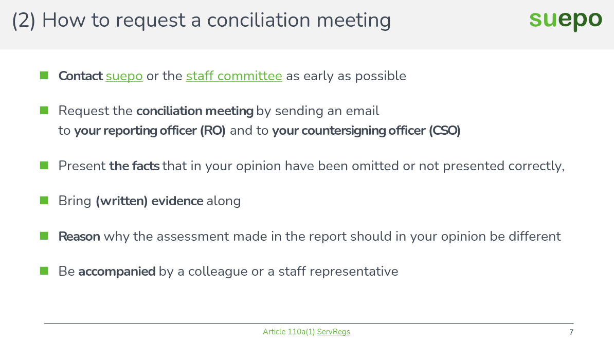 How to request a conciliation meeting