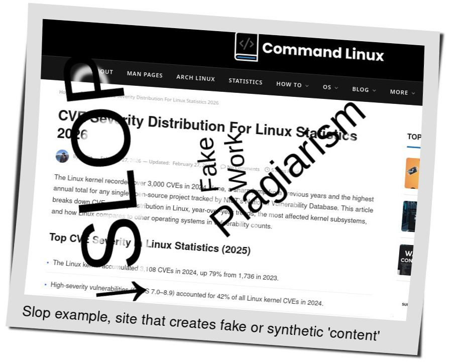 Slop or fake: CVE Severity Distribution For Linux Statistics 2026