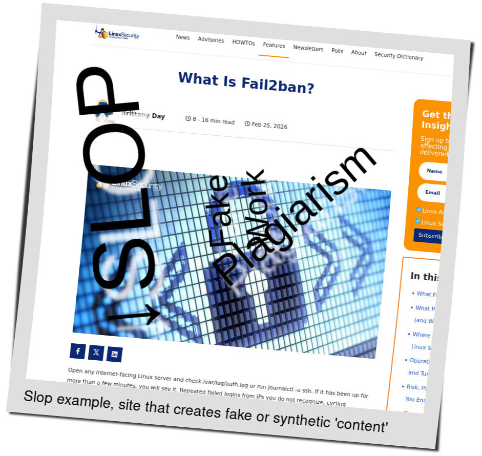 Slop or fake: What Is Fail2ban?