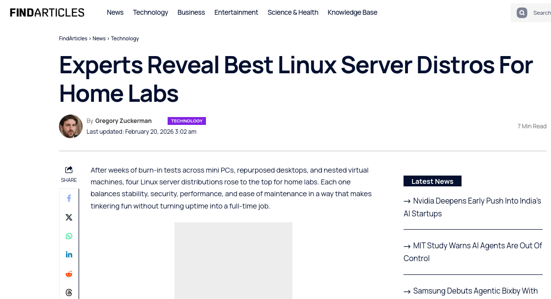 Experts Reveal Best Linux Server Distros For Home Labs