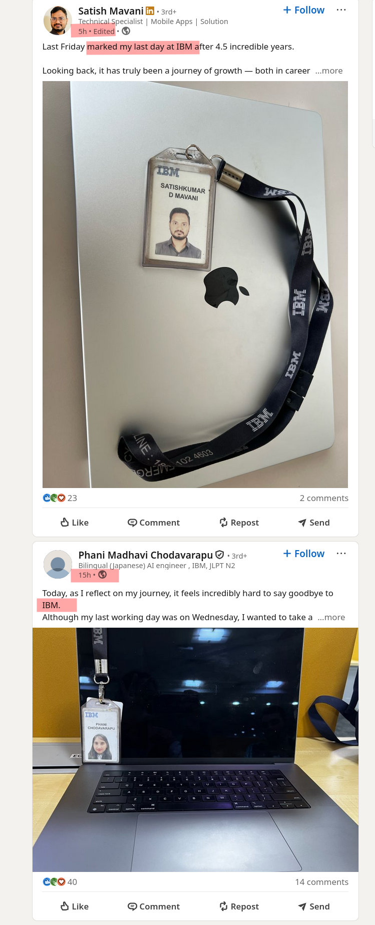 Last Friday marked my last day at IBM after 4.5 incredible years.