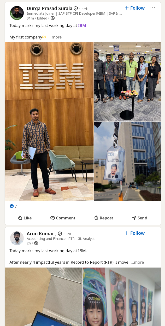 Today marks my last working day at IBM