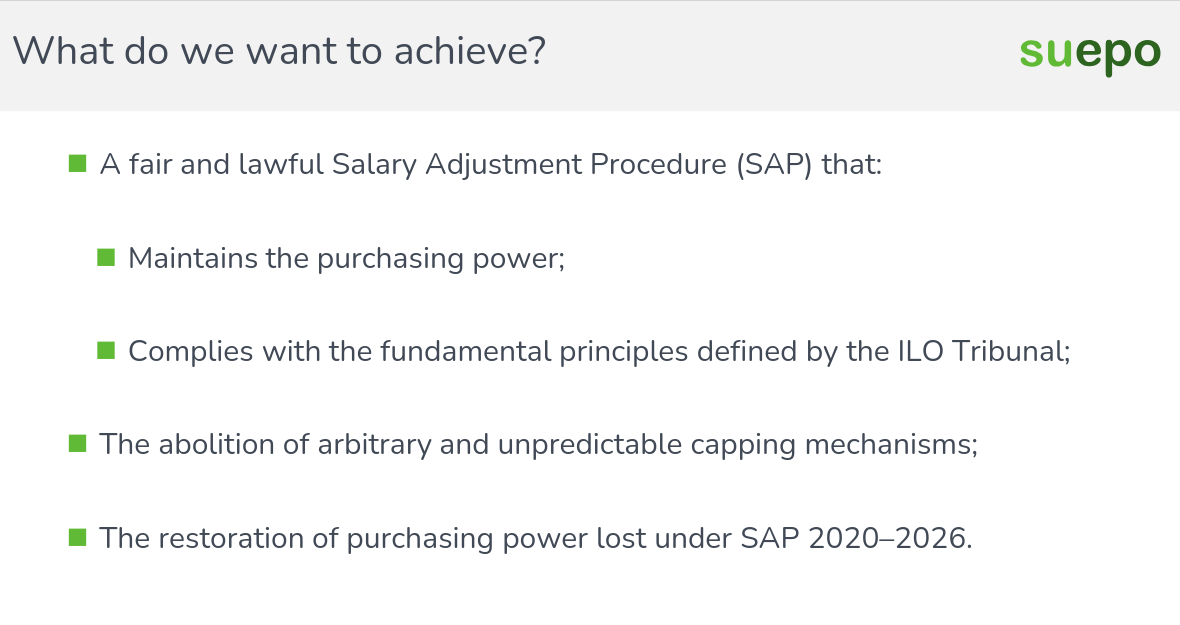 A fair and lawful Salary Adjustment Procedure (SAP)