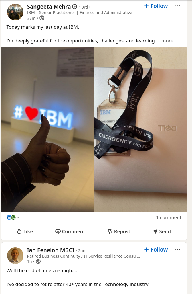 Today marks my last day at IBM.