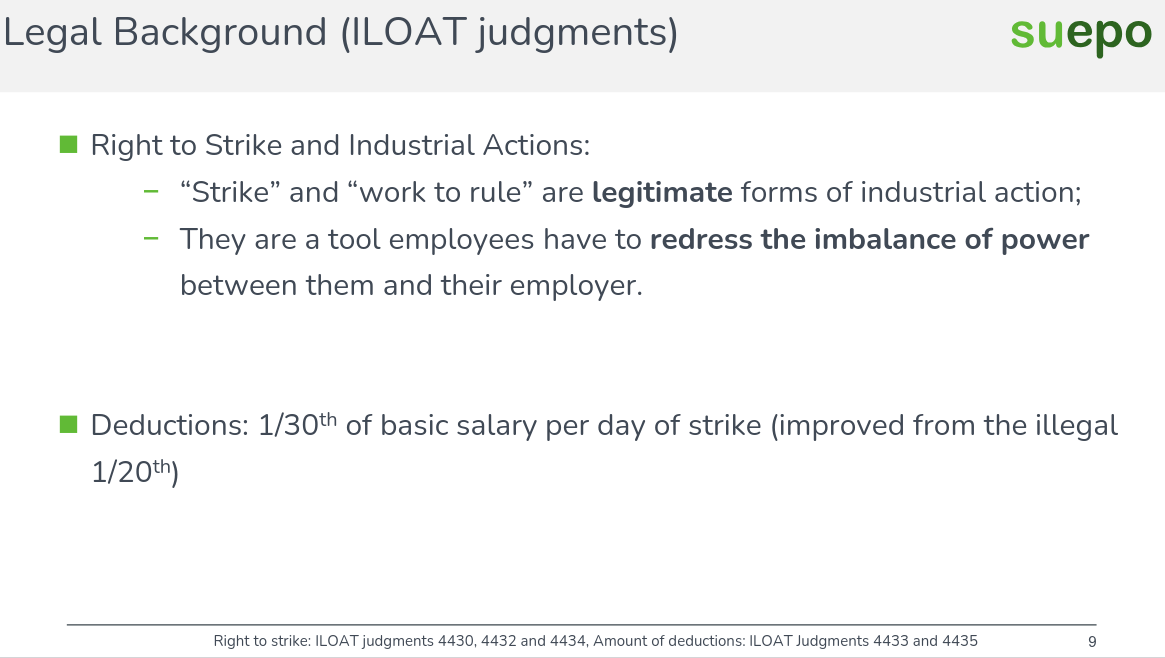 Legal Background (ILOAT judgments)