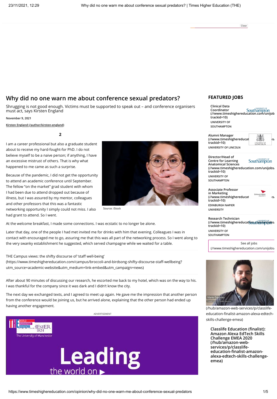 Kirsten England article