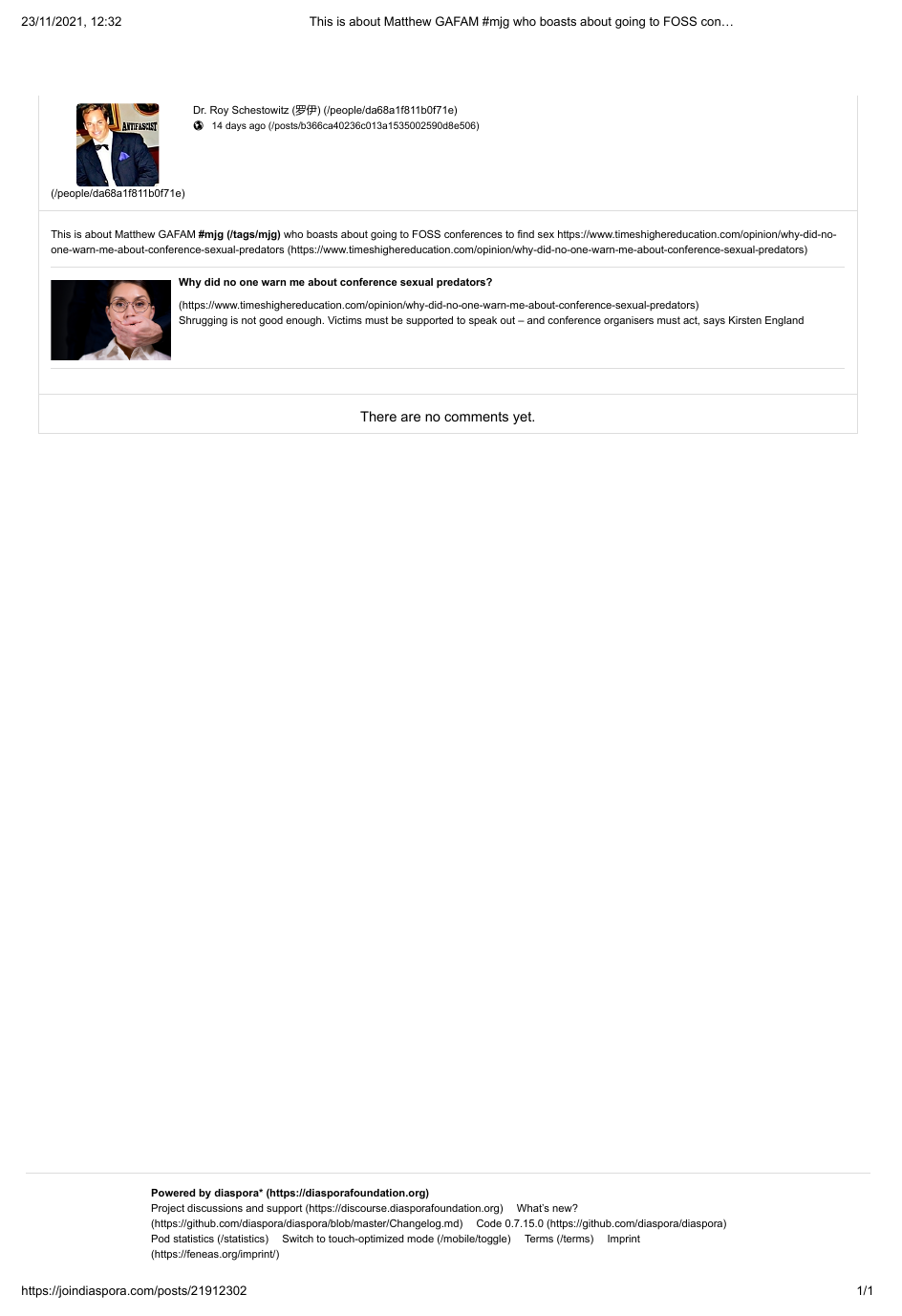 This is about Matthew GAFAM