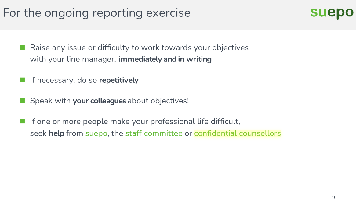 For the ongoing reporting exercise