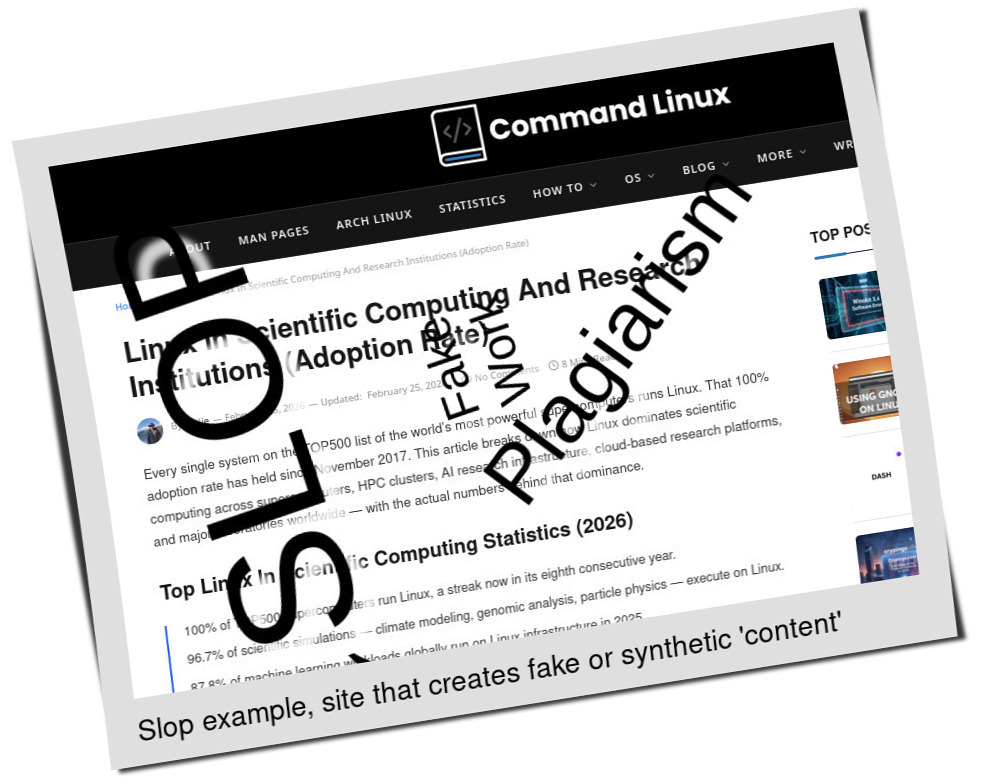 Slop or fake: Linux In Scientific Computing And Research Institutions (Adoption Rate)