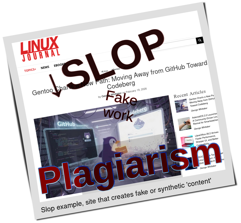 Slop or fake: Gentoo Charts a New Path: Moving Away from GitHub Toward Codeberg
