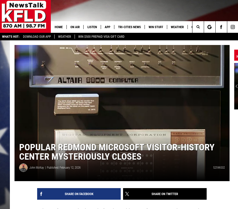  Microsoft Closes Visitor Center, No Specific Reasons Given