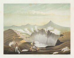 Guntur volcano in West Java