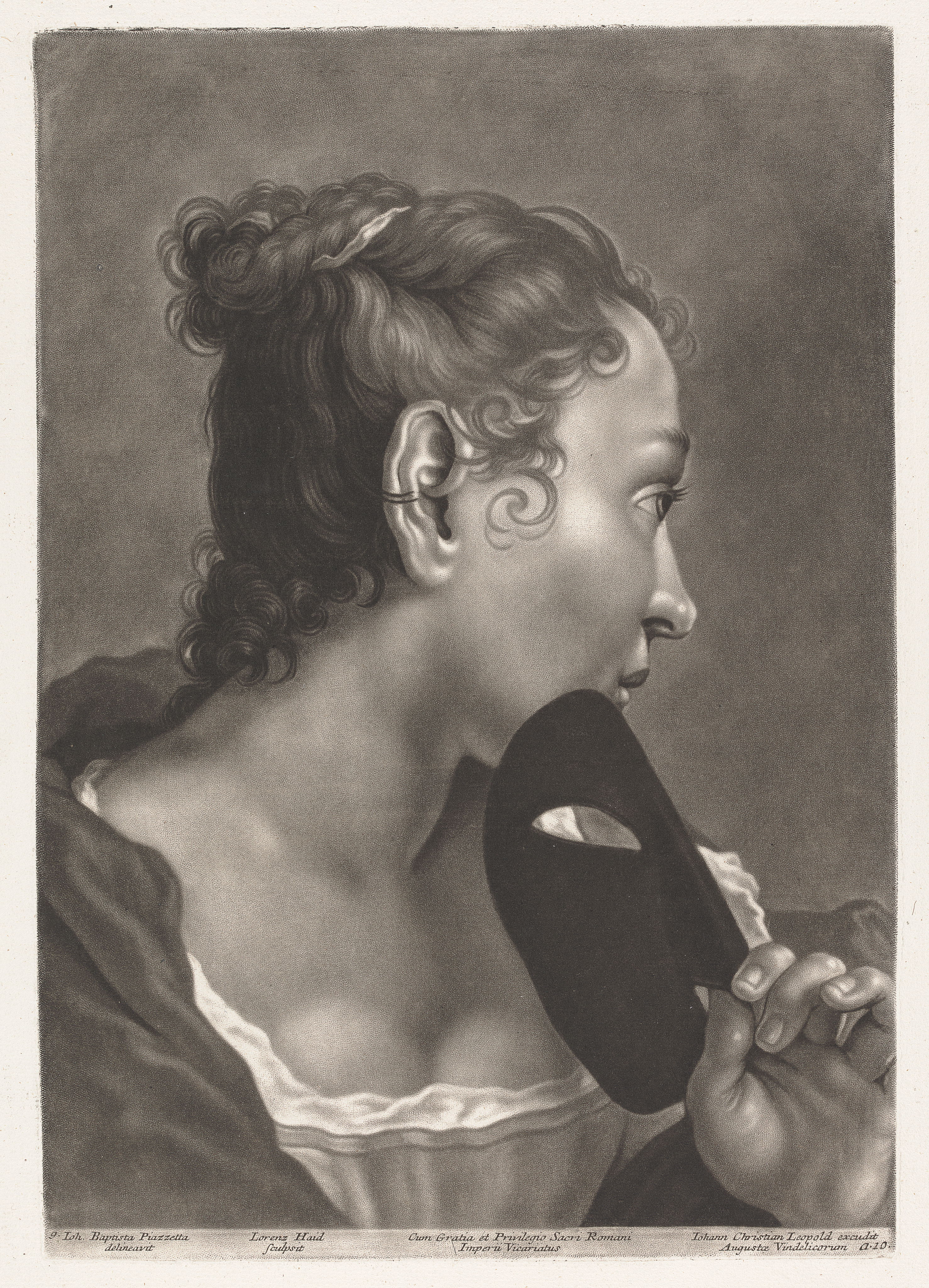 Portrait of a Woman with Mask