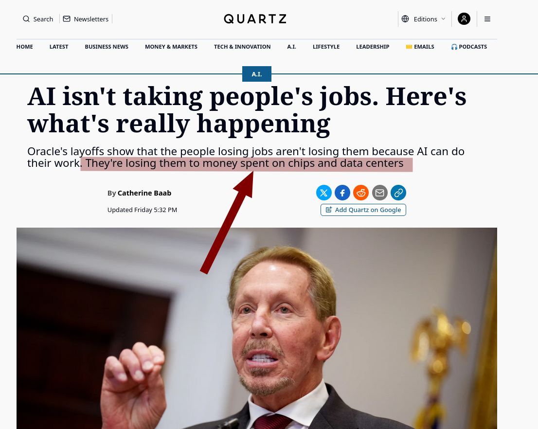 AI isn't taking people's jobs. Here's what's really happening