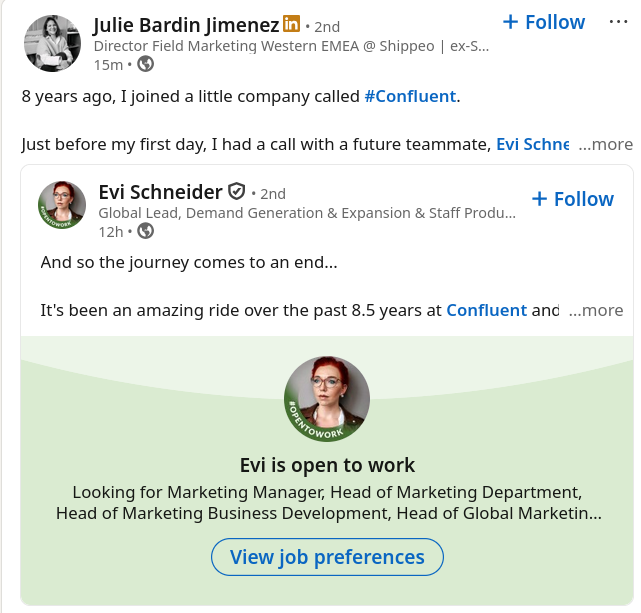 Confluent: 8 years ago, I joined a little company called Confluent.