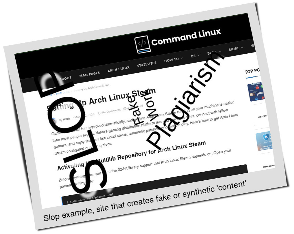 Slop or fake: Setting Up Arch Linux Steam
