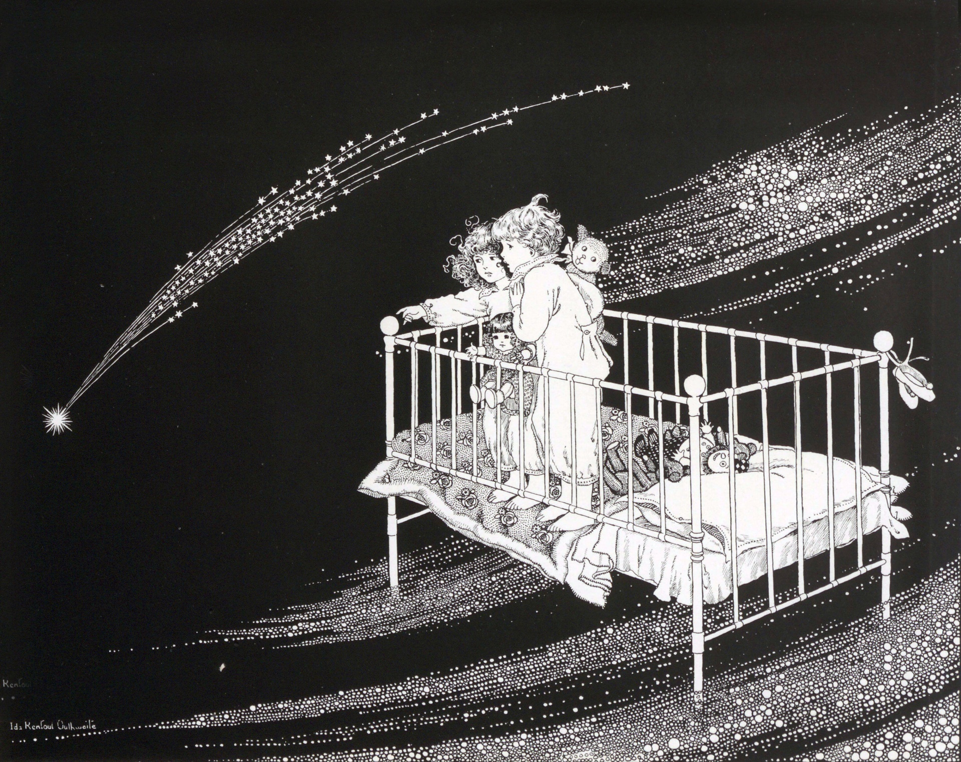 Children Fairyland Vintage Art