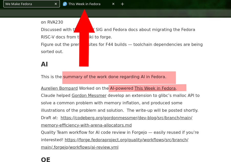 Aurelien Bompard Worked on the AI-powered This Week in Fedora.