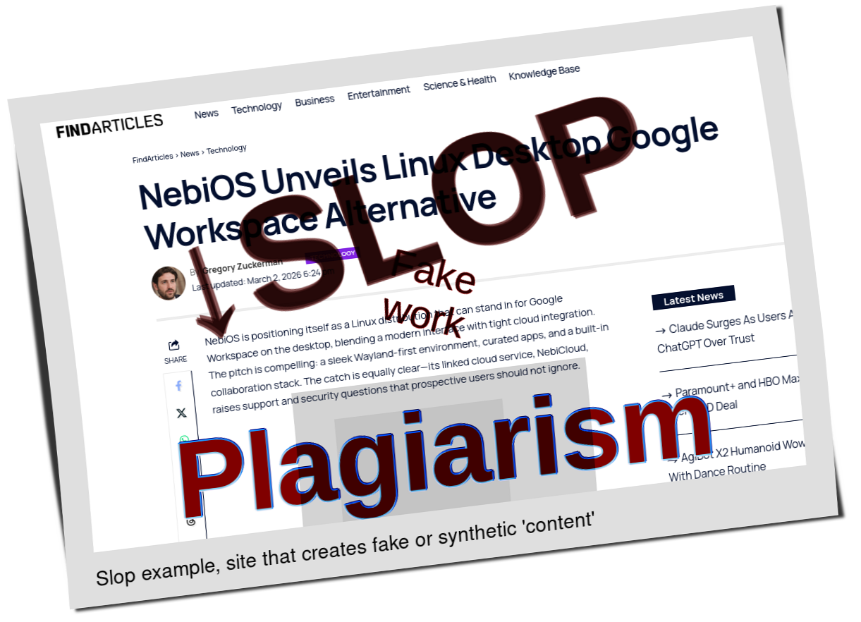 Slop or fake: NebiOS Unveils Linux Desktop Google Workspace Alternative