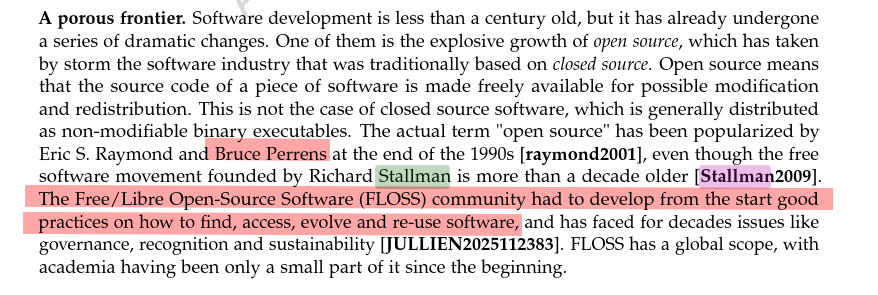 Eric S. Raymond and Bruce Perrens at the end of the 1990s