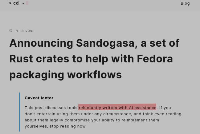 Announcing Sandogasa, a set of Rust crates to help with Fedora packaging workflows