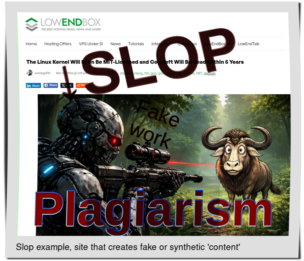 Slop or fake: The Linux Kernel Will Soon Be MIT-Licensed and Copyleft Will Be Dead Within 5 Years