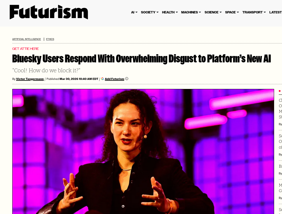 Bluesky Users Respond With Overwhelming Disgust to Platform’s New AI