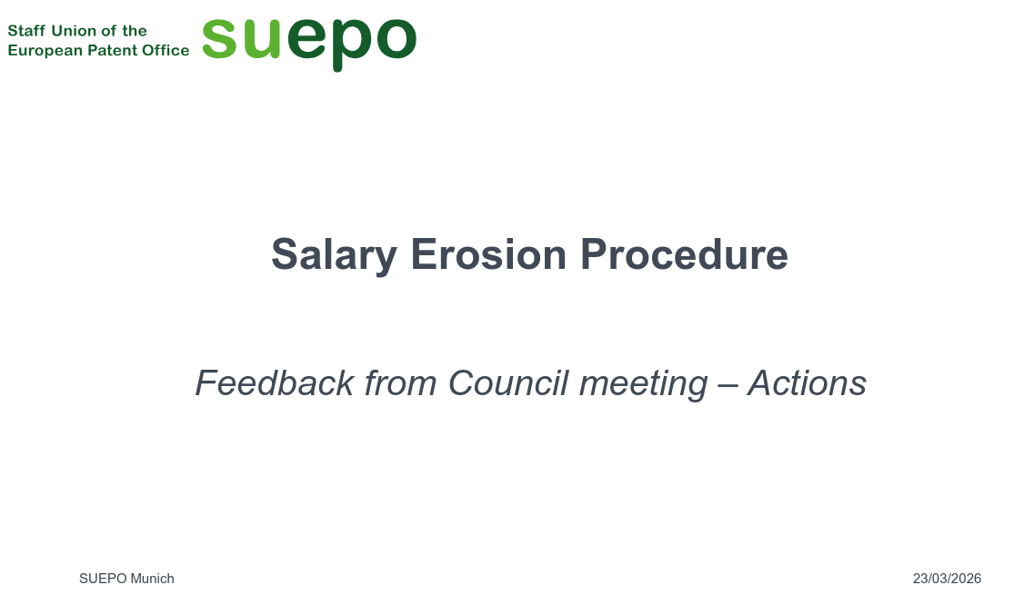 Feedback from Council meeting – Actions