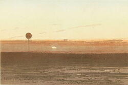 A sunset as seen from the balloon.