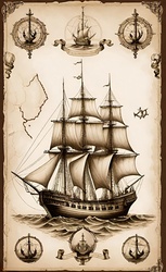 Vintage Boats Poster