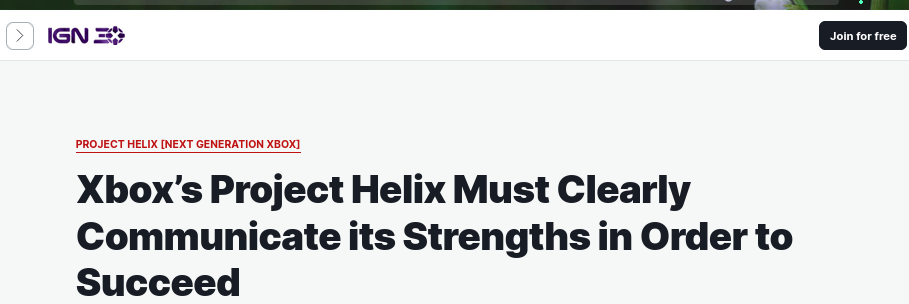 Xbox’s Project Helix Must Clearly Communicate its Strengths in Order to Succeed