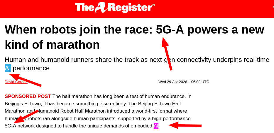 When robots join the race: 5G-A powers a new kind of marathon