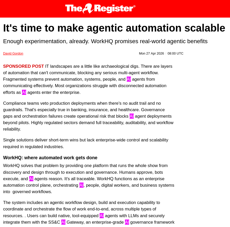 It's time to make agentic automation scalable