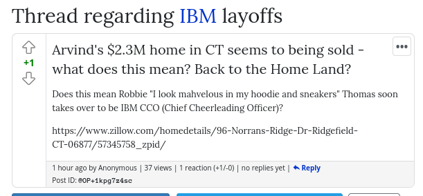 Arvind's $2.3M home in CT seems to being sold - what does this mean? Back to the Home Land?