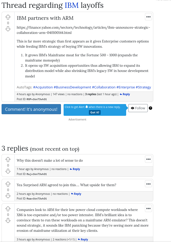 IBM partners with ARM