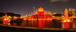 Buckingham Fountain At Night