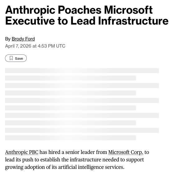 Anthropic Poaches Microsoft Executive to Lead Infrastructure