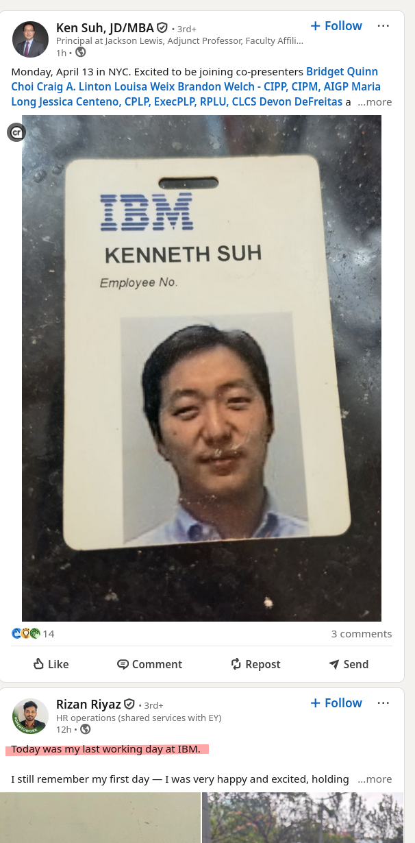 Today was my last working day at IBM.