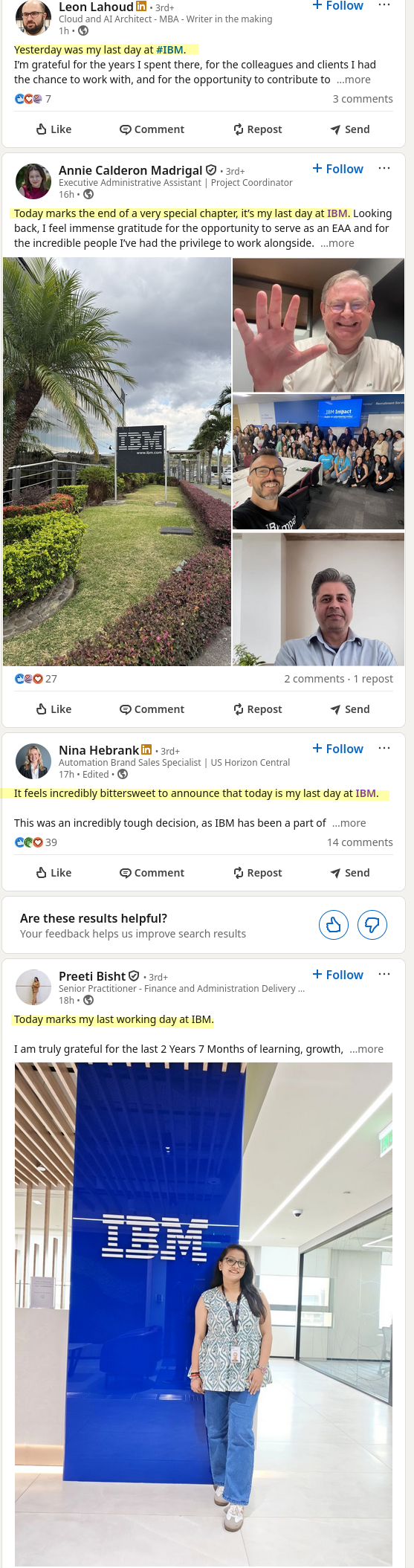 It feels incredibly bittersweet to announce that today is my last day at IBM.