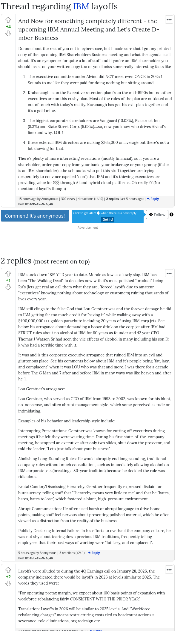 And Now for something completely different - the upcoming IBM Annual Meeting and Let's Create D-mber Business 