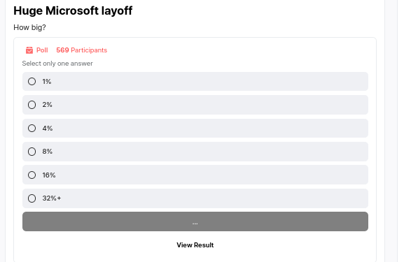 Huge Microsoft layoff
